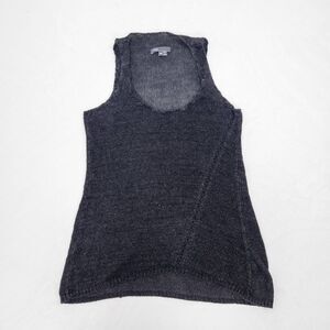VINCE Sleeveless‎ Knit Boho Earthy Hippie Top Womens Extra Small Dark Gray